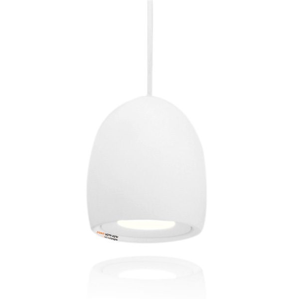 מנורת תליה אלגרו בצורת ביצה קטומה צבע לבן